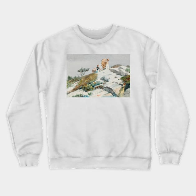 Rough Work by Winslow Homer Crewneck Sweatshirt by Classic Art Stall